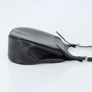CELINE Shoulder Bag Leather Black Silver Auth bs33732-3