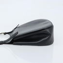 CELINE Shoulder Bag Leather Black Silver Auth bs33732-4