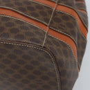 CELINE Macadam Canvas Backpack PVC Leather Brown Gold Auth bs33733-12