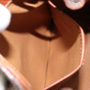 CELINE Macadam Canvas Backpack PVC Leather Brown Gold Auth bs33733-23