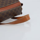 CELINE Macadam Canvas Backpack PVC Leather Brown Gold Auth bs33733-7