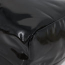 PRADA Hand Bag Patent leather Black Silver Auth bs33735-16
