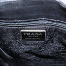 PRADA Hand Bag Patent leather Black Silver Auth bs33735-17