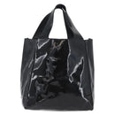 PRADA Hand Bag Patent leather Black Silver Auth bs33735-13