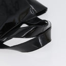 PRADA Hand Bag Patent leather Black Silver Auth bs33735-7