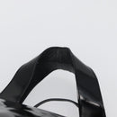 PRADA Hand Bag Patent leather Black Silver Auth bs33735-8