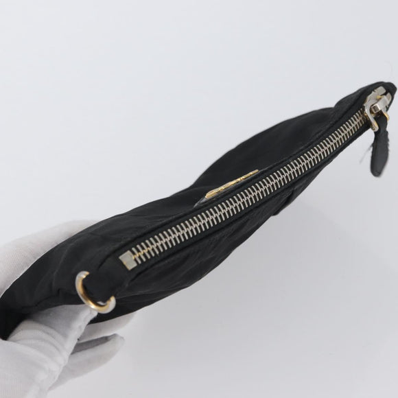PRADA Pouch Nylon 2 Set Khaki Black Auth bs33737