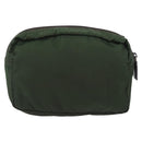 PRADA Pouch Nylon 2 Set Khaki Black Auth bs33737-3