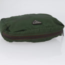 PRADA Pouch Nylon 2 Set Khaki Black Auth bs33737-5