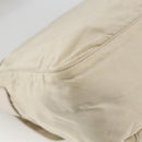 PRADA Shoulder Bag Nylon Beige Silver Auth bs33739-17