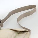 PRADA Shoulder Bag Nylon Beige Silver Auth bs33739-8