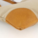 PRADA Tote Bag Canvas Beige Silver Auth bs33740-14