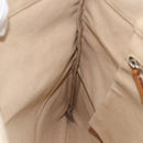 PRADA Tote Bag Canvas Beige Silver Auth bs33740-19
