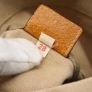 PRADA Tote Bag Canvas Beige Silver Auth bs33740-12