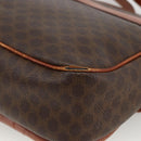 CELINE Macadam Canvas Shoulder Bag PVC Leather Brown Gold Auth bs33742-17
