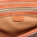 CELINE Macadam Canvas Shoulder Bag PVC Leather Brown Gold Auth bs33742-19