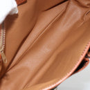 CELINE Macadam Canvas Shoulder Bag PVC Leather Brown Gold Auth bs33742-11