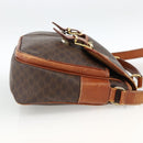 CELINE Macadam Canvas Shoulder Bag PVC Leather Brown Gold Auth bs33742-4