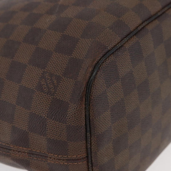 LOUIS VUITTON Damier Ebene Neverfull MM Tote Bag N51105 LV Auth bs33749