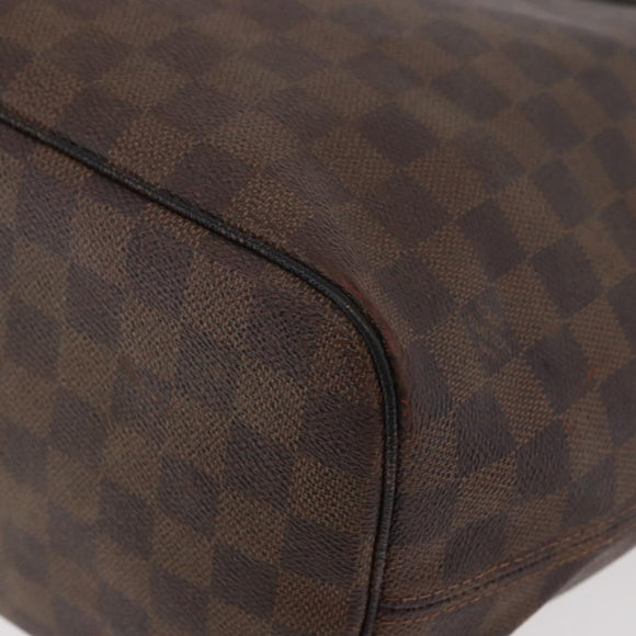 LOUIS VUITTON Damier Ebene Neverfull MM Tote Bag N51105 LV Auth bs33749