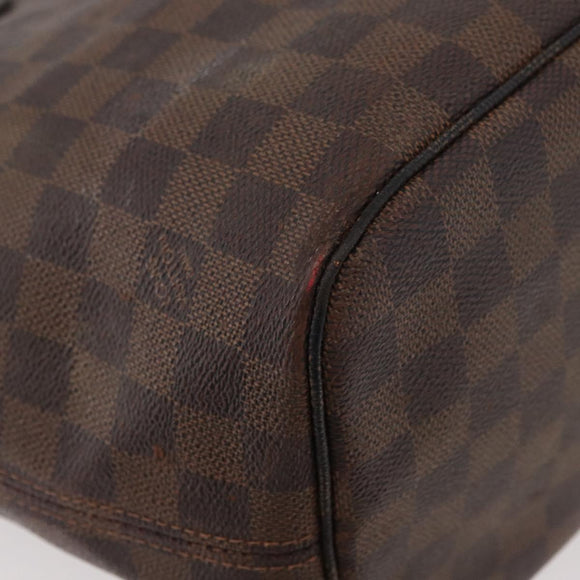LOUIS VUITTON Damier Ebene Neverfull MM Tote Bag N51105 LV Auth bs33749