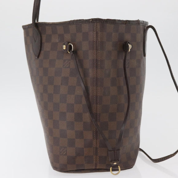 LOUIS VUITTON Damier Ebene Neverfull MM Tote Bag N51105 LV Auth bs33749