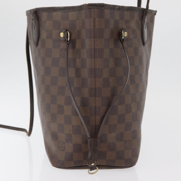 LOUIS VUITTON Damier Ebene Neverfull MM Tote Bag N51105 LV Auth bs33749