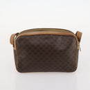 CELINE Macadam Canvas Shoulder Bag PVC Leather 2 Set Brown Auth bs33753-11