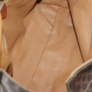 CELINE Macadam Canvas Shoulder Bag PVC Leather 2 Set Brown Auth bs33753-9