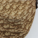 Christian Dior Trotter Canvas Shoulder Bag Beige Gold Auth bs33761-17