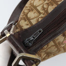 Christian Dior Trotter Canvas Shoulder Bag Beige Gold Auth bs33761-19