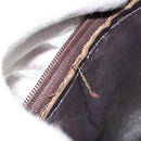 Christian Dior Trotter Canvas Shoulder Bag Beige Gold Auth bs33761-10