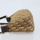 Christian Dior Trotter Canvas Shoulder Bag Beige Gold Auth bs33761-4