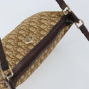 Christian Dior Trotter Canvas Shoulder Bag Beige Gold Auth bs33761-6