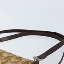 Christian Dior Trotter Canvas Shoulder Bag Beige Gold Auth bs33761-14