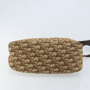 Christian Dior Trotter Canvas Shoulder Bag Beige Gold Auth bs33761-5