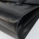 Christian Dior Hand Bag Leather Black Gold Auth bs33762-15