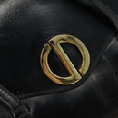 Christian Dior Hand Bag Leather Black Gold Auth bs33762-19