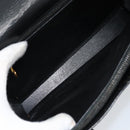 Christian Dior Hand Bag Leather Black Gold Auth bs33762-11