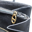 Christian Dior Hand Bag Leather Black Gold Auth bs33762-26