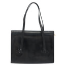 Christian Dior Hand Bag Leather Black Gold Auth bs33762-2