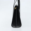 Christian Dior Hand Bag Leather Black Gold Auth bs33762-4