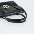 Christian Dior Hand Bag Leather Black Gold Auth bs33762-7