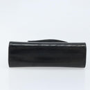 Christian Dior Hand Bag Leather Black Gold Auth bs33762-5