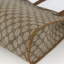 GUCCI GG Supreme Tote Bag PVC Beige Gold 92 02 998 Auth bs33769-10