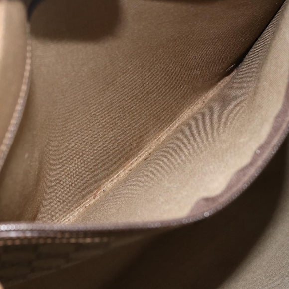 GUCCI GG Supreme Tote Bag PVC Beige Gold 92 02 998 Auth bs33769