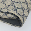 GUCCI GG Supreme Sherry Line Bag PVC Navy Gold Red 89 02 018 Auth bs33770-14