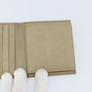 GUCCI Wallet Leather Beige Gold 034 4276 0781 0 Auth bs33775-18