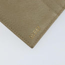 GUCCI Wallet Leather Beige Gold 034 4276 0781 0 Auth bs33775-9