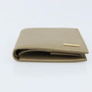 GUCCI Wallet Leather Beige Gold 034 4276 0781 0 Auth bs33775-6